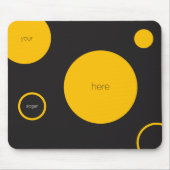 Yellow Polka Dots Mousepad (Vorne)