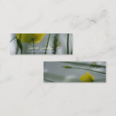 Yellow Poppies Shade 3 Mini Business Cards Mini Visitenkarte (Vorne/Hinten)