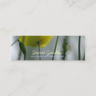 Yellow Poppies Shade 3 Mini Business Cards Mini Visitenkarte