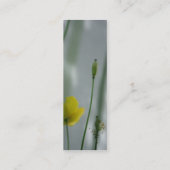 Yellow Poppies Shade 3 Mini Business Cards Mini Visitenkarte (Rückseite)