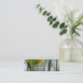 Yellow Poppies Shade 3 Mini Business Cards Mini Visitenkarte (Stehend Vorderseite)