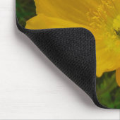 Yellow Poppy Alaskan Wildblume Floral Mousepad (Ecke)