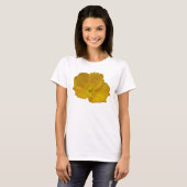 Yellow Poppy Alaskan Wildblume Floral T-Shirt (Vorne ganz)