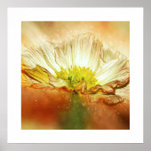 Yellow Poppy Blume Poster (Vorne)