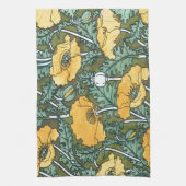 Yellow Poppy Geschirrtuch (Vertikal)