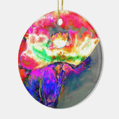 Yellow Poppy Keramik Ornament (Links)