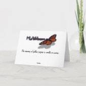 Yellow Poppy Mother's Day Card Karte (Rückseite)