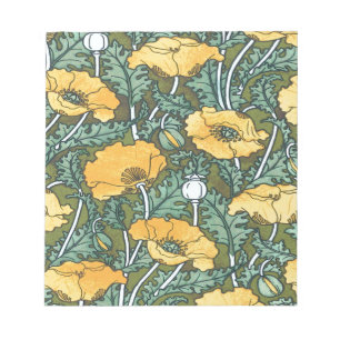 Yellow Poppy Notizblock
