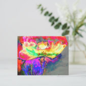 Yellow Poppy Postkarte (Stehend Vorderseite)