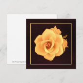 Yellow Porcelain Rose 2004 Foto Hi-Def Print Card (Vorne/Hinten)