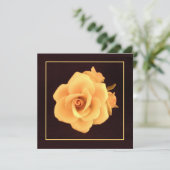 Yellow Porcelain Rose 2004 Foto Hi-Def Print Card (Stehend Vorderseite)