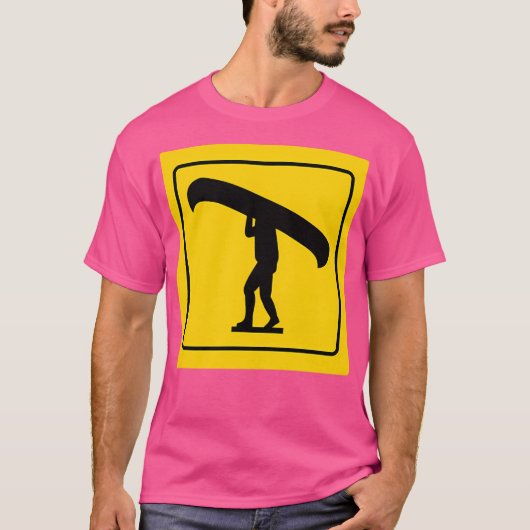 Yellow Portage Sign T-Shirt (Vorderseite)