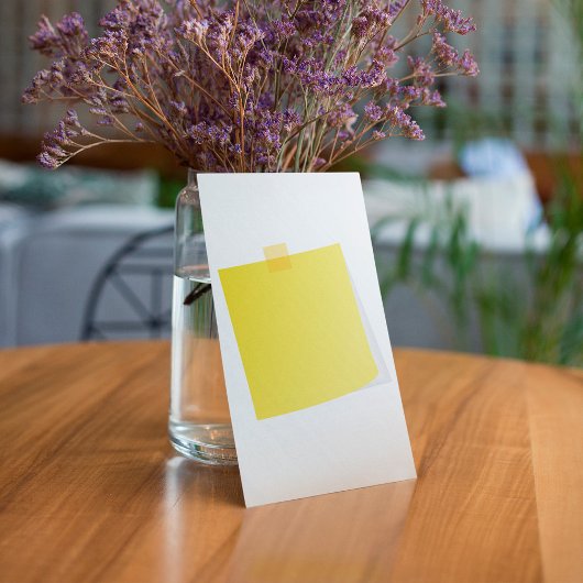 Yellow Post It Note Einladungen