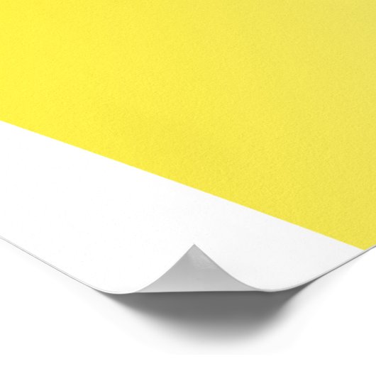Yellow Post It Note Poster (Ecke)