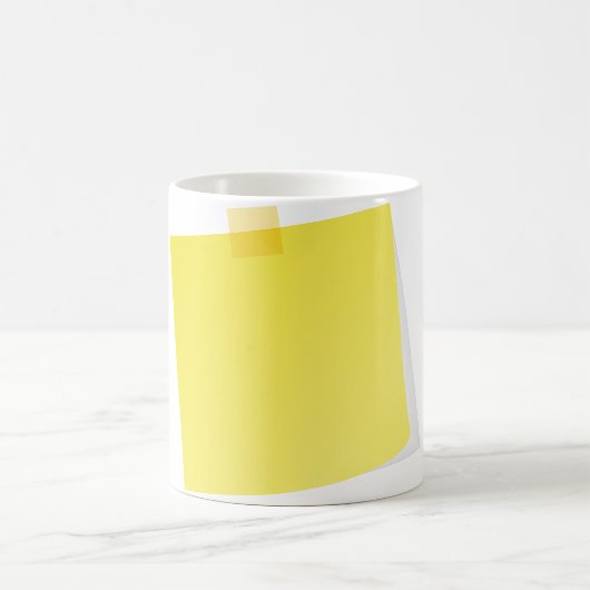 Yellow Post It Note Tassen