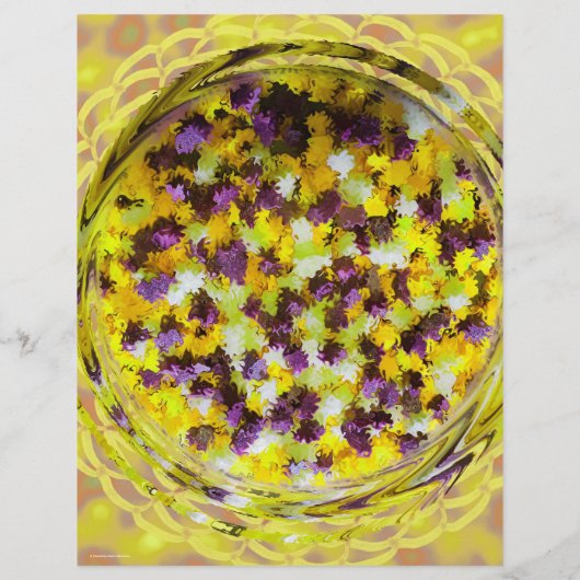 Yellow Potpourri Bulk Scrapbook Paper Pages Flyer (Hinten)