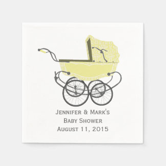 Yellow Pram Custom Baby Duschpapier Napkins Serviette