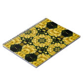 Yellow Primrose Blume Abstrakt Art Notebook Notizblock (Linke Seite)