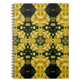 Yellow Primrose Blume Abstrakt Art Notebook Notizblock (Vorderseite)