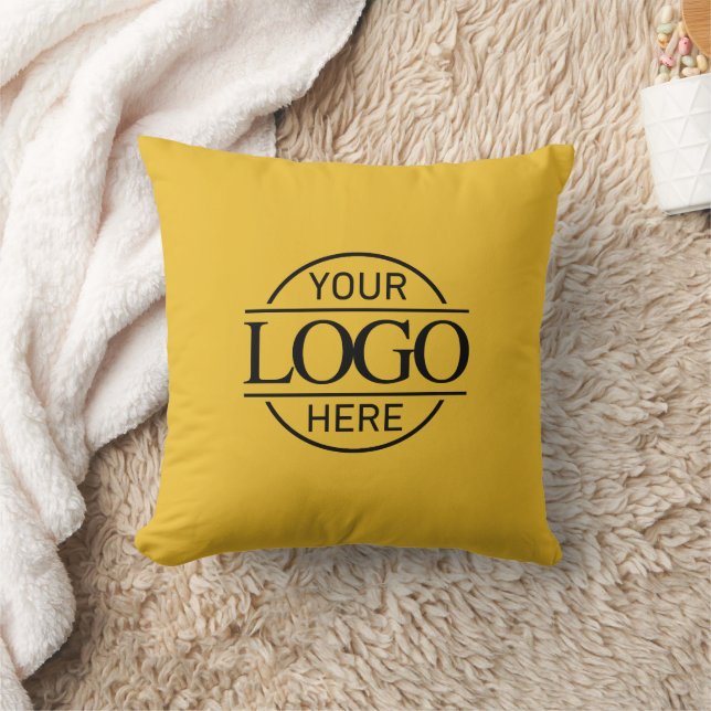 Yellow Promotional Elegant Company Business Logo Kissen (Decke)
