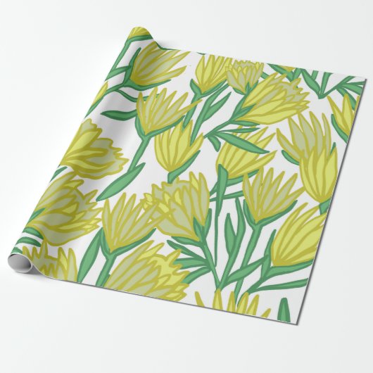 Yellow Protea Design Jeden Anlaß Geschenkpapier (Ungerollt)