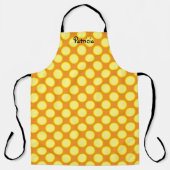 Yellow Pumpkin Orange Herbst Halloween Schürze (Vorderseite)