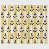 Yellow Pup Annapolitan Gift Wrap Geschenkpapier (Flach)