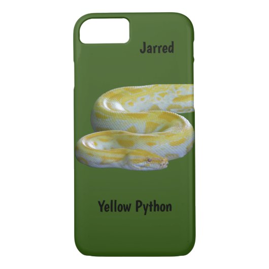 Yellow Python Phone Case (Rückseite)