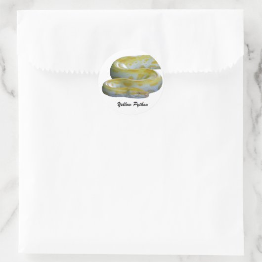 Yellow Python Stickers (Tasche)
