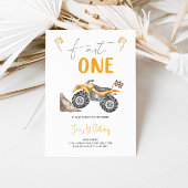 Yellow Quad Bike 'Fast One' Einladung zum Geburtst