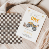 Yellow Quad Bike 'Fast One' Einladung zum Geburtst