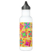 Yellow Quilt Art Edelstahlflasche (Links)