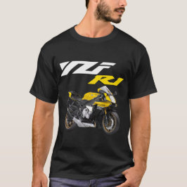 Yellow R1 Sporstbike Motorrad T-Shirt