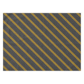 Yellow Racing Stripes Carbon Fiber Style Tischdecke (Vorderseite (Horizontal))