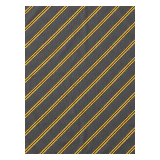 Yellow Racing Stripes Carbon Fiber Style Tischdecke (Vorderseite)