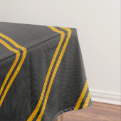 Yellow Racing Stripes Carbon Fiber Style Tischdecke (Beispiel)
