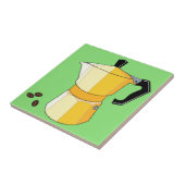 Yellow Rainbow Espresso Fliese (Seite)