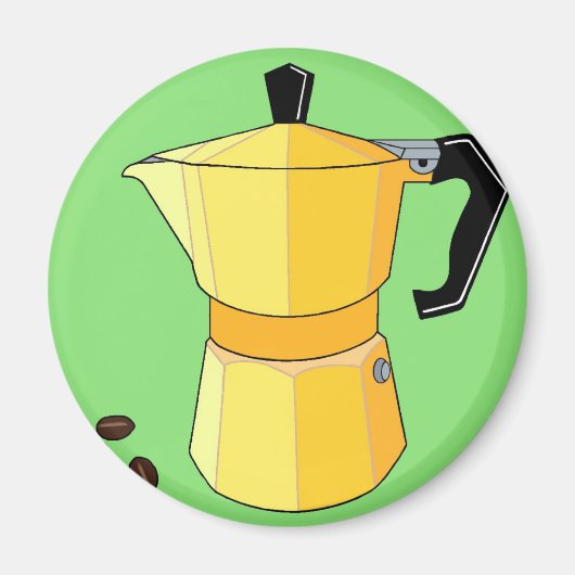 Yellow Rainbow Espresso Magnet (Vorne)