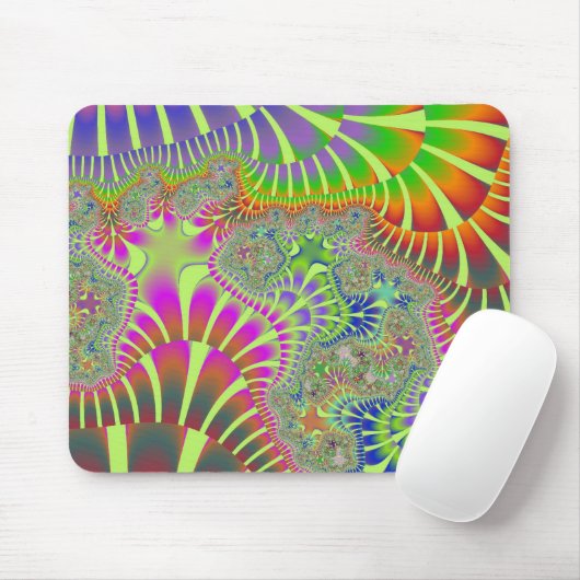 Yellow Rainbow Melt Mousepad (Mit Mouse)