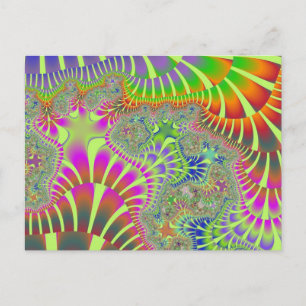 Yellow Rainbow Melt Postkarte