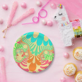 Yellow Rainbow Mod Pappteller (Party)