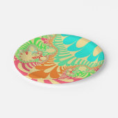 Yellow Rainbow Mod Pappteller (Schrägansicht)