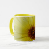 Yellow Raindrops Marigold-Tasse Tasse (Vorderseite Links)