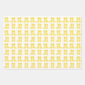 Yellow Rainstiefel Kleinkind Wellies Babydusche Geschenkpapier Set (Vorderseite)