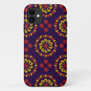 Yellow Red and Lila Paisleys Handy Case