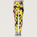 Yellow Red Black Grau Camouflage Camouflage Patter Leggings<br><div class="desc">Leggings</div>