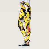 Yellow Red Black Grau Camouflage Camouflage Patter Leggings (Links)