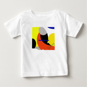 Yellow Red Blue Abstrakte Kunst Baby T-shirt