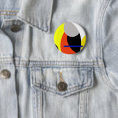 Yellow Red Blue Abstrakte Kunst Button (Beispiel)