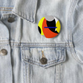 Yellow Red Blue Abstrakte Kunst Button (Beispiel)